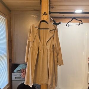 SHEIN Beige Trench Coat